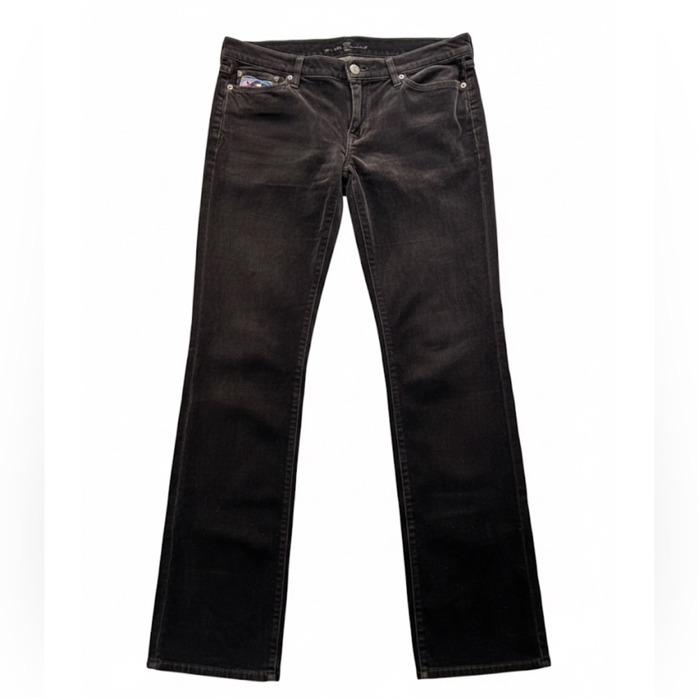 7 For All Mankind Deep Brown Velvet Pants (size 32)